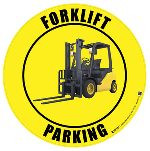 Forklift Parking - full-color vinyl floor sign Forklift Parking - full-color vinyl floor sign