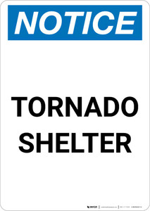 Notice: Tornado Shelter Portrait
