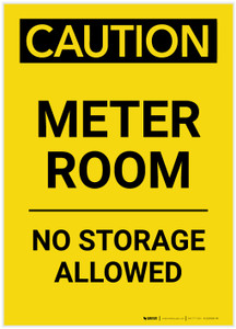 Caution: Car Wheels Must Be Chocked Landscape - Label