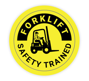 Forklift Safety Trained - Hard Hat Sticker