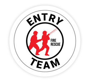Entry Team Fire Rescue - Hard Hat Sticker