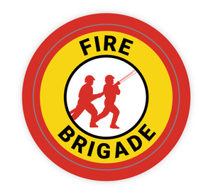 Fire Brigade - Hard Hat Sticker