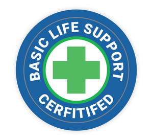 Basic Life Support Certified - Hard Hat Sticker