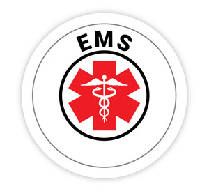 Emergency Management with Icon - Hard Hat Sticker