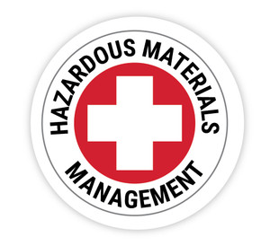Hazardous Materials Management - Hard Hat Sticker