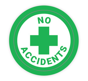 No Accidents - Hard Hat Sticker