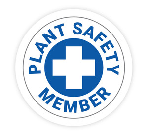 Plant Safety Member - Hard Hat Sticker