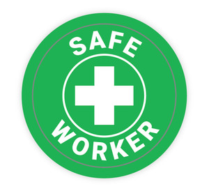 Safe Worker - Hard Hat Sticker