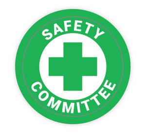 Safety Committee Green - Hard Hat Sticker