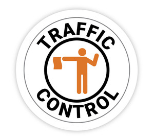 Traffic Control - Hard Hat Sticker