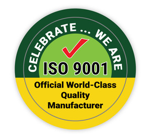 ISO 9001 - Offical World-Class Quality Manufacturer - Hard Hat Sticker