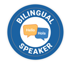 Bilingual Spanish Speaker - Hard Hat Sticker