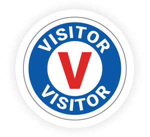 Visitor - Hard Hat Sticker