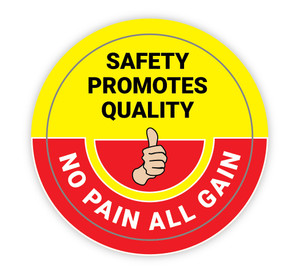Safety Promotes Quality - Hard Hat Sticker