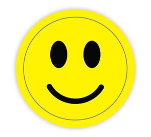 Smily Symbol - Hard Hat Sticker