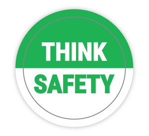 Think Safety - Hard Hat Sticker