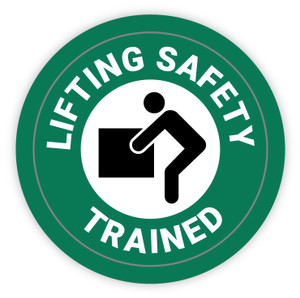 Lifting Safety Trained - Hard Hat Sticker
