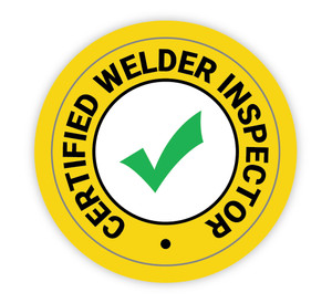 Certified Welder Inspector - Hard Hat Sticker