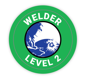Welder Level 2 - Hard Hat Sticker