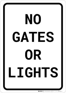 Do Not Pass Landscape - Wall Sign