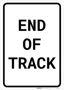 Do Not Stop on Tracks Landscape - Wall Sign