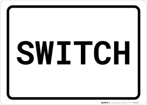 Tracks Out of Service Landscape - Wall Sign