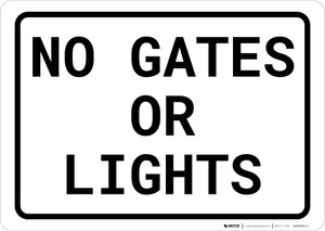 Do Not Pass Portrait - Wall Sign