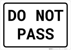 No Train Horn Portrait - Wall Sign