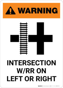 Warning: Read the Switch Points - Left-Hand Switch ANSI Portrait - Wall Sign