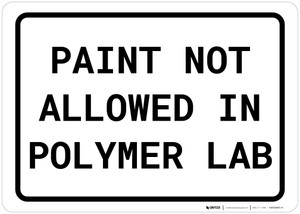 Paint Not Allowed In Polymer Lab Landscape