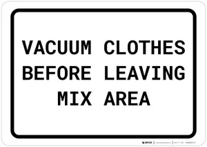 Vacuum Clothes Before Leaving Mix Area Landscape
