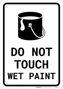 Do Not Touch Wet Paint with Icon Portrait