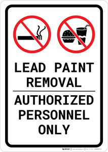 Lead Paint Removal - Authorized Personnel Only Portrait