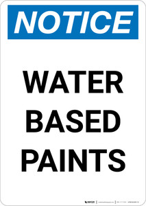 Notice: Water Based Paints Portrait