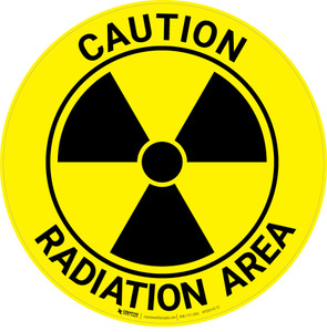 Caution Radiation Area - Floor Sign