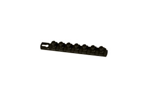 8” Magnetic Socket Organizer and 9 Socket Clips - Black-3/8”
