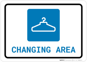 Changing Area with Icon Landscape - Wall Sign