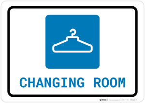 Changing Room with Icon Landscape - Wall Sign