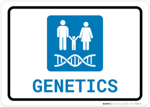 Genetics with Icon Landscape - Wall Sign