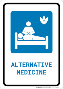 Alternative Medicine with Icon Portrait - Wall Sign