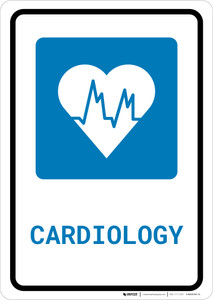 Cardiology with Icon Portrait - Wall Sign