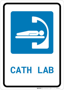 Cath Lab with Icon Portrait - Wall Sign