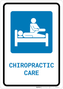 Chiropractic Care with Icon Portrait - Wall Sign