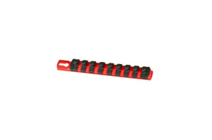 8” Socket Organizer and 9 Socket Clips - Red - 3/8” 8” Socket Organizer and 9 Socket Clips - Red - 3/8”