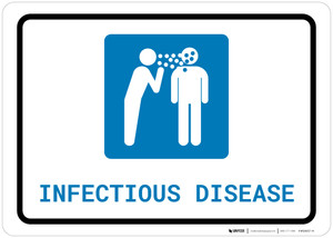 Infectious Disease with Icon Landscape - Wall Sign