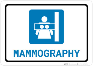 Mammography with Icon Landscape - Wall Sign