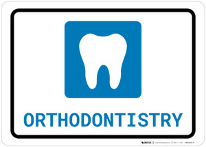 Orthodontistry with Icon Landscape - Wall Sign
