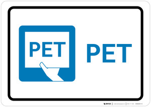 PET with Icon Landscape - Wall Sign