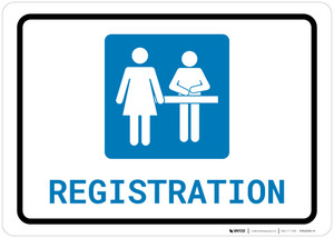 Registration with Icon Landscape - Wall Sign