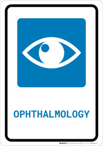 Ophthalmology with Icon Portrait - Wall Sign